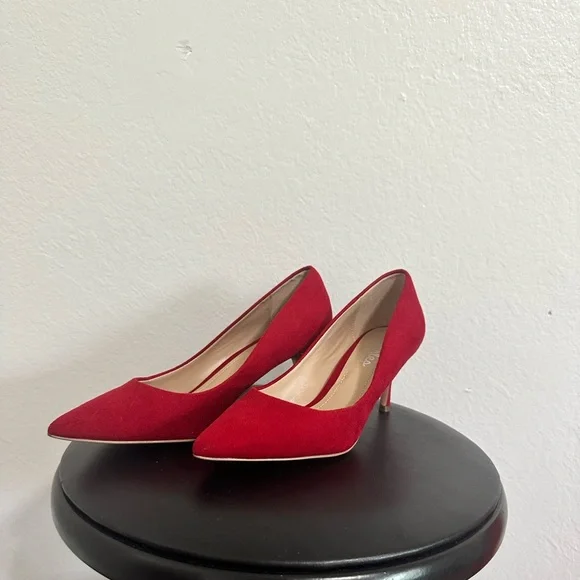 Charles by Charles David red seude pumps - Picture 1 of 6